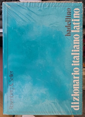Dizionario italiano latino - italiano,