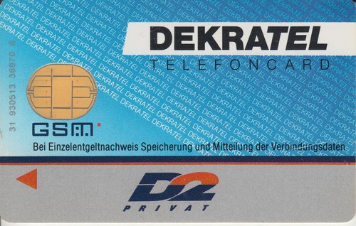 Sim karte dekratel - d2,