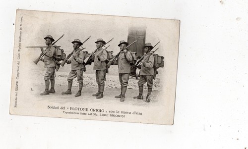 Cartolina storica 1905 plotone - storica,
