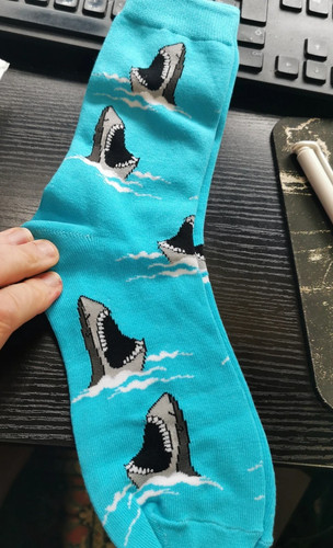 Great white shark - great, socks