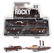 Cadillac Berlina Deville + Chevrolet C-10 + Rimorchio Rocky 1:64 GreenLight 31130