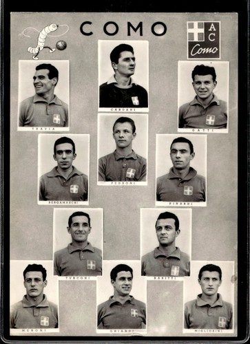 Cartolina calcio calciatori
