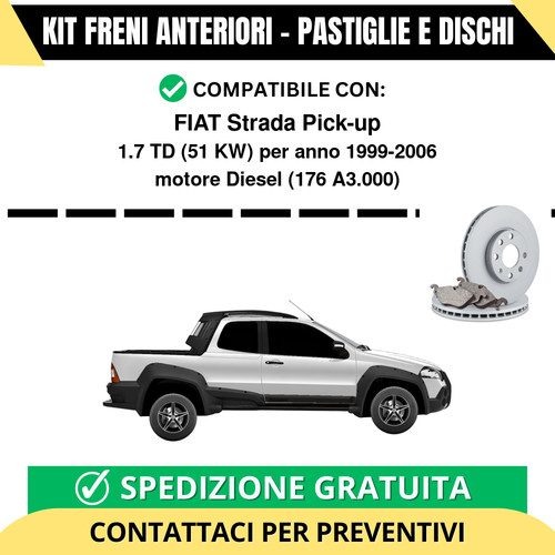 Kit freni anteriori fiat - kit,