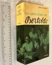 CARLO MANZONI GLI ANNI VERDI