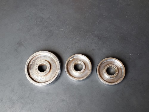 Set piastre pesi cromate - , 1"