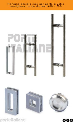 Maniglie acciaio inox per