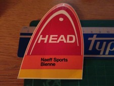 ADESIVO VINTAGE STICKER KLEBER SCI SKI HEAD NAEFF SPORTS BIENNE 