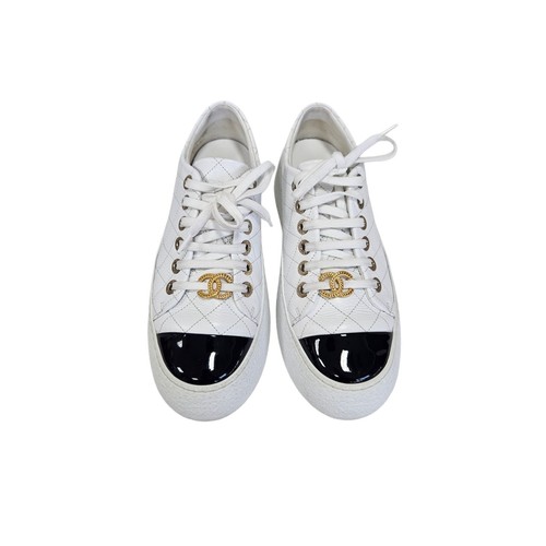 Chanel white lace up - chanel,