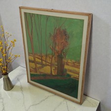 Innocente Salvini (1889-1979) - Scorcio tra gli alberi, Olio su Tela