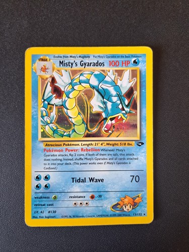 Misty gyarados 132 - misty's, gym