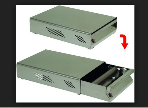 Cassetto inox fondi caffe da - fondi,
