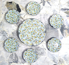 BELLISSIMO SET  PIATTI DA PARETE CERAMICA MOLARONI PESARO MARCHE ANTICHI VINTAGE
