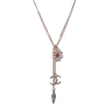 Collana CHANEL CC metallo oro