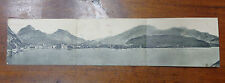 CARTOLINA TRIPLA RIVA DEL GARDA LAGO VIAGGIATA 1899 SUBALPINA AAA