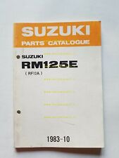 Suzuki RM 125 E cross 1983 catalogo ricambi originale spare parts catalogue