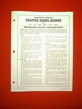 Snapper rear engine riding - rear,