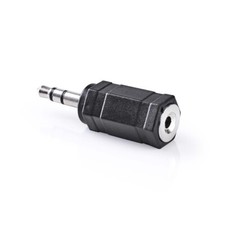 ADATTATORE AUDIO 2,5MM JACK FEMMINA A 3,5MM MASCHIO, STEREO, ACCOPPIATORE 