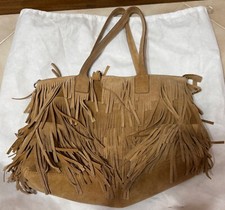 BORSA CAMOMILLA IN PELLE SCAMOSCIATA MARRONE