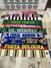 10 sciarpe calcio LOTTO STOCK ATALANTA GENOA BOLOGNA shirt maillot trikot jersey