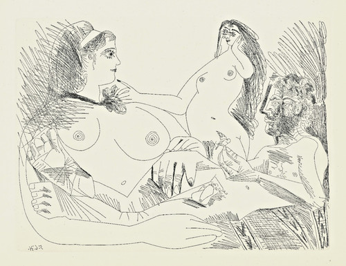 Gravure pablo picasso 1971 - pablo,