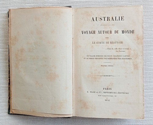 Australie voyage autour du - -,