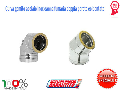 Curva gomito acciaio inox - ,