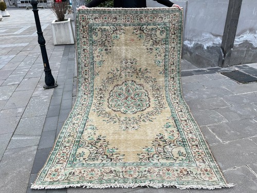 Tappeto vintage oushak 1x9 2 - vintage,