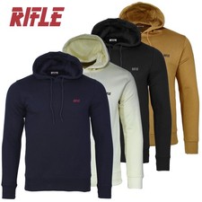 Felpa invernale uomo chiusa con cappuccio RIFLE M L XL XXL 3XL