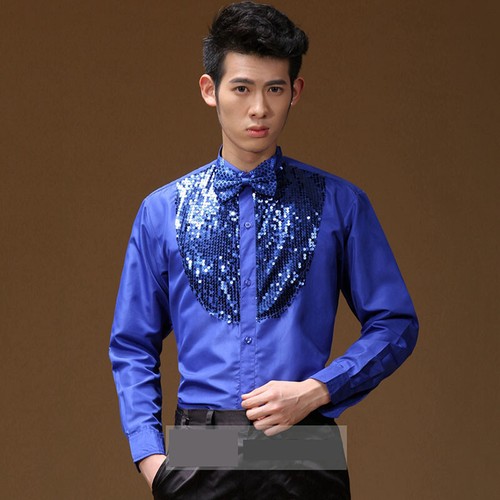 Uomo lustrini camicie top - camicie,