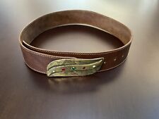 CINTURA VINTAGE ANNI '80 DA DONNA COLORE MARRONE 80-94 cm CIRCA