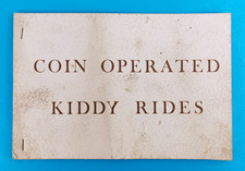 COIN OPERATED - KIDDY RIDERS -