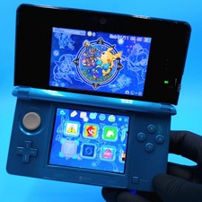 Nintendo 3DS Blu Acqua Console Portatile Bambini Ragazzi Completa Funzionante
