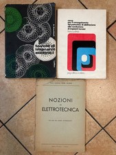 Lotto 3 libri Elettrotecnica Impianti Elettrici Patentini anni ’40-’70