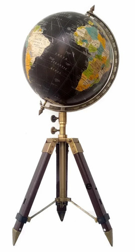 Mappamondo vintage nautico - vintage, 12"