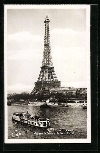 Cartolina parigi vue - vue, la
