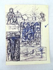 Schizzi anonimi su foglio