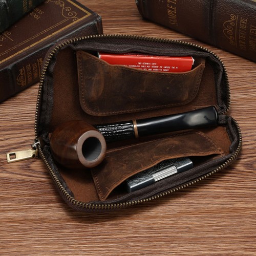 Handmade cowhide leather - cowhide, pipe