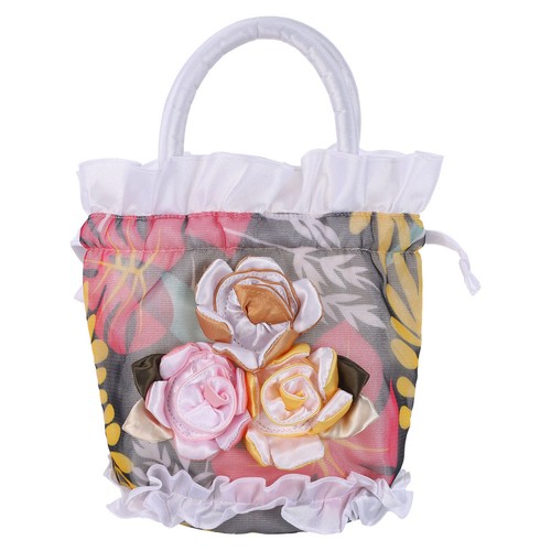 Pochette floreale ricamata - floreale,