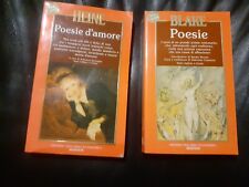 2 LIBRI Poesie - NEWTON: POESIE d’amore - Heinrich Heine - 1989, POESIE - BLAKE