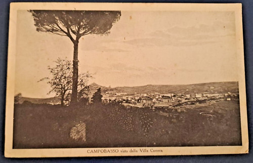 Cartolina campobasso villa - cartolina,