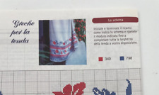 Schema punto croce  Greche per la tenda / vasetti aromi