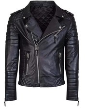 Giacca Moto Uomo Biker Vera