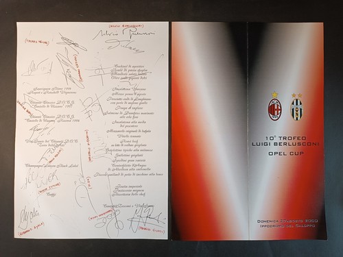 Menu firmato trofeo - menu, 10�