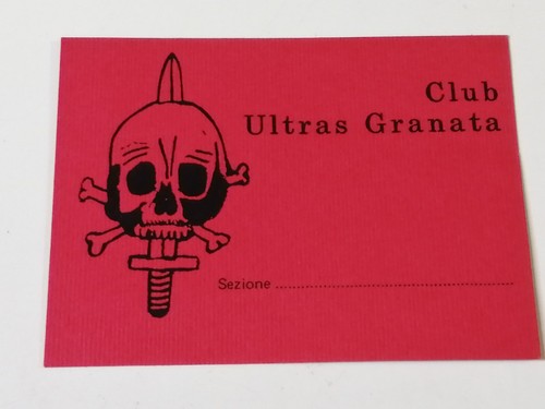Tessera ultras granata torino - ultras,