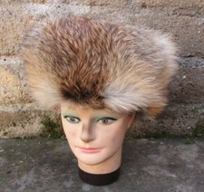 ORIGINALE COLBACCO RUSSO DI VOLPE MISRA 58-62 REGOLABILE NUOVO UNISEX