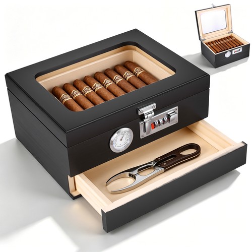 Set humidor sigari legno - set,