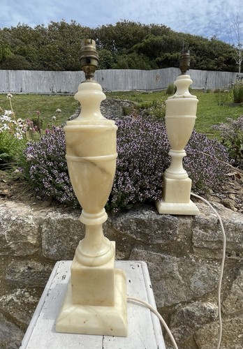 Coppia lampade alabastro - coppia, di