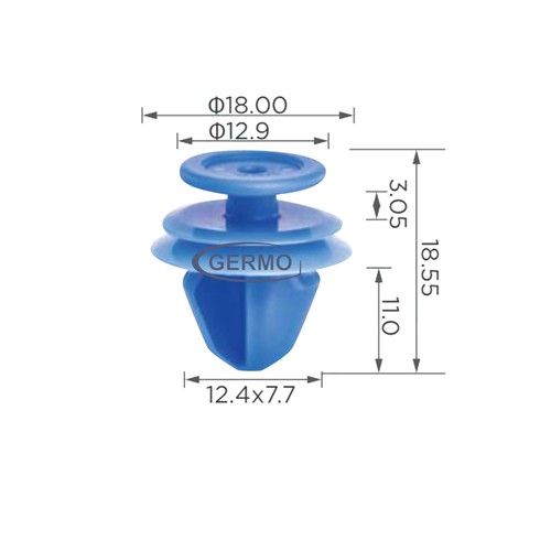 Clip carrozzeria blu per - blu,