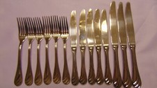 14 COLTELLI E FORCHETTE INOX