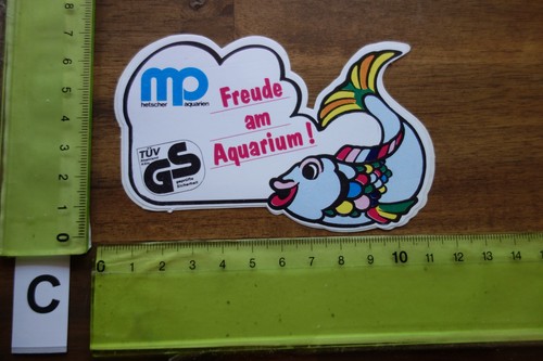 Vecchio adesivo acquario